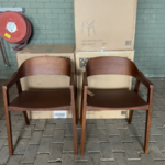 6x Eetkamerstoel Dutchbone, Westlake, Walnoot